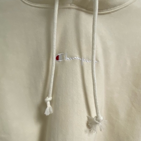 Champion® Women’s Reverse Weave® Cropped Cut-Off Hooded Sweatshirt - Picture 5 of 8